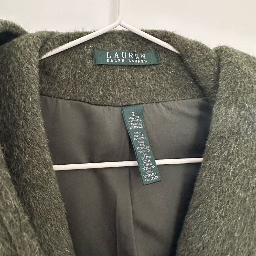 Lauren by Ralph Lauren Wool Hooded Wrap Jacket - Picture 5 of 12